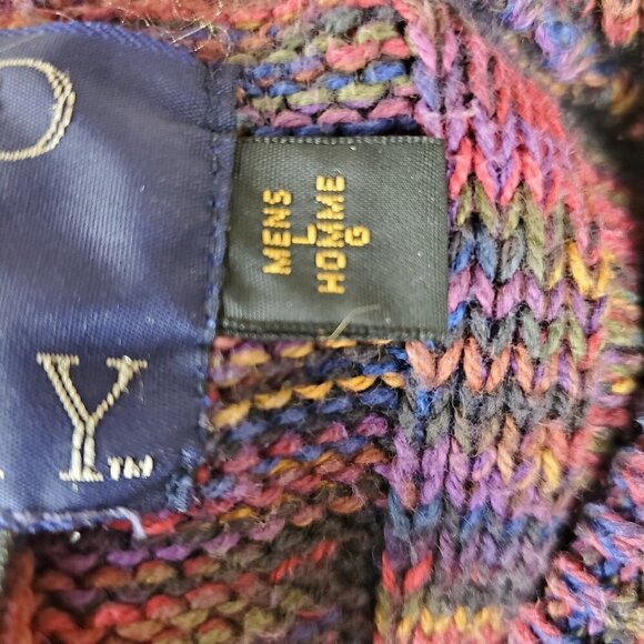 Vintage 80s Multicolor Crew Sweater Men's Large - Picture 3 of 15